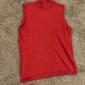 Sparkly Red Tank Top